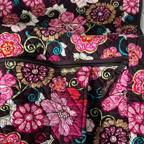 💕Vera Bradley 💕Pink and Brown Floral Travel hang-up garment Bag! - Picture 2 of 5